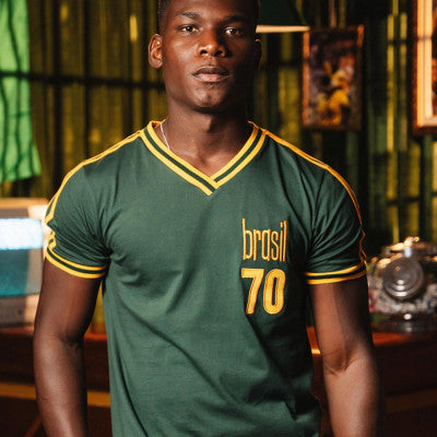 Camisa Brasil 1998 RetrÃ´ Masculina