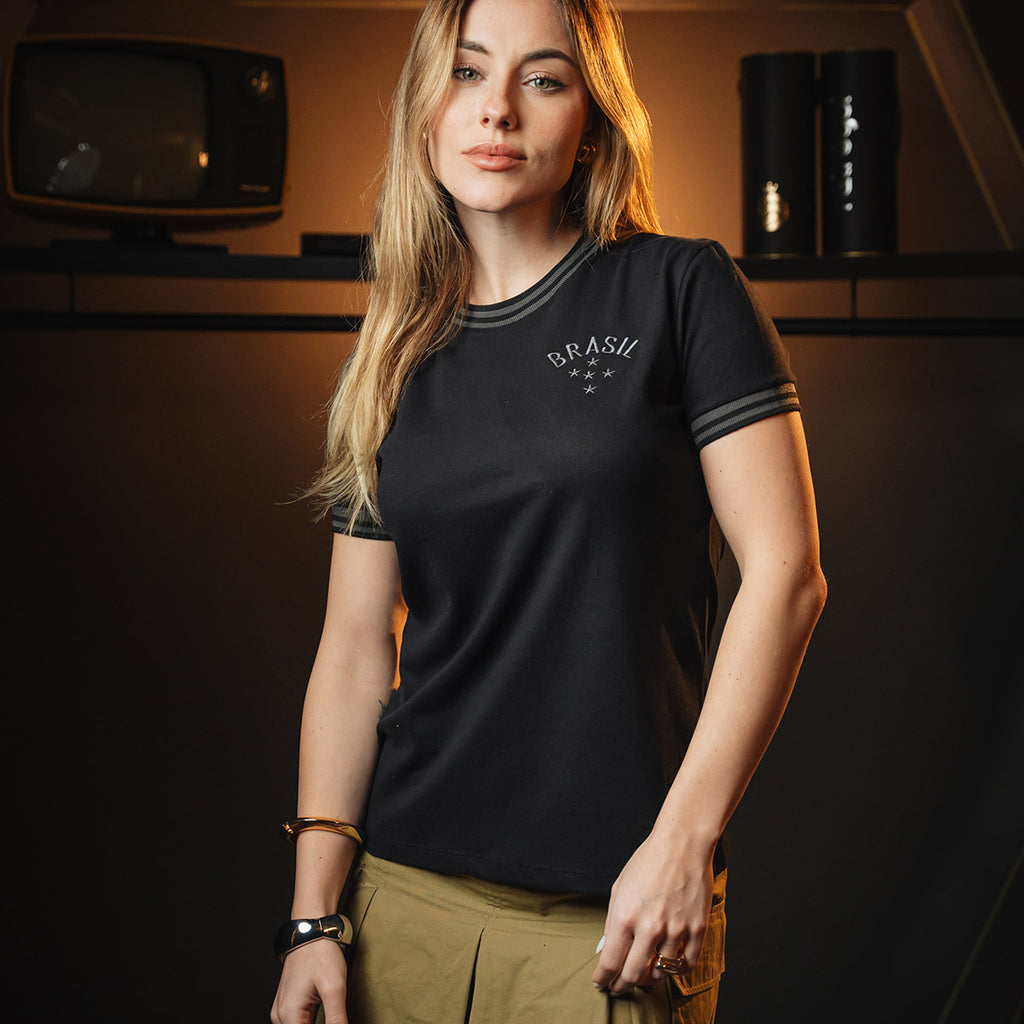 Camisa Brasil All Black Feminina