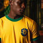 Camisa Brasil RetrÃ´ PelÃ© 1970 Masculina