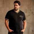 Camisa Brasil RetrÃ´ Preta Plus Size Masculina